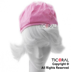 SOMBRERO COFIA ROSA CON PELO BLANCO HS2966-3 x 1